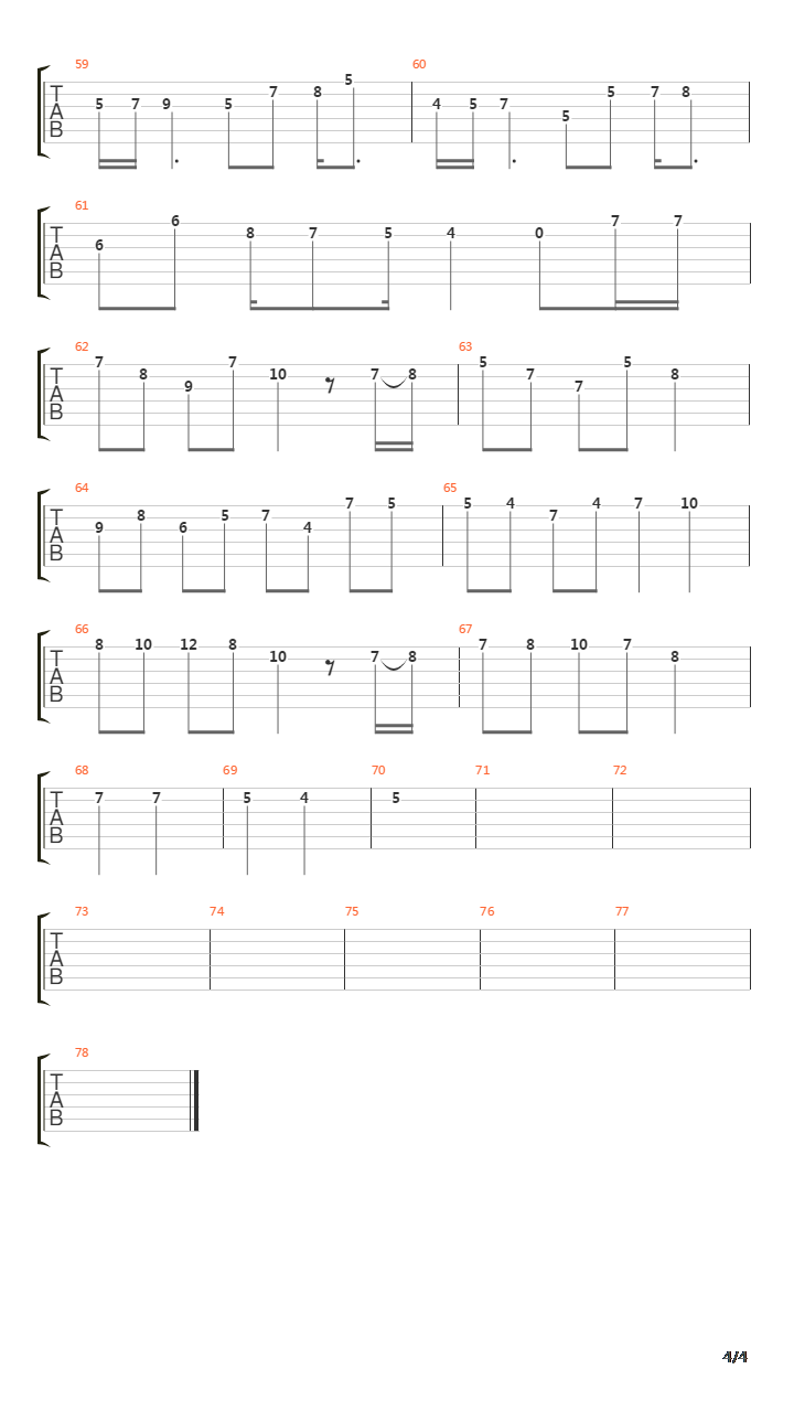 洛克人(Mighty No. 9) - Main Theme Transcription吉他谱