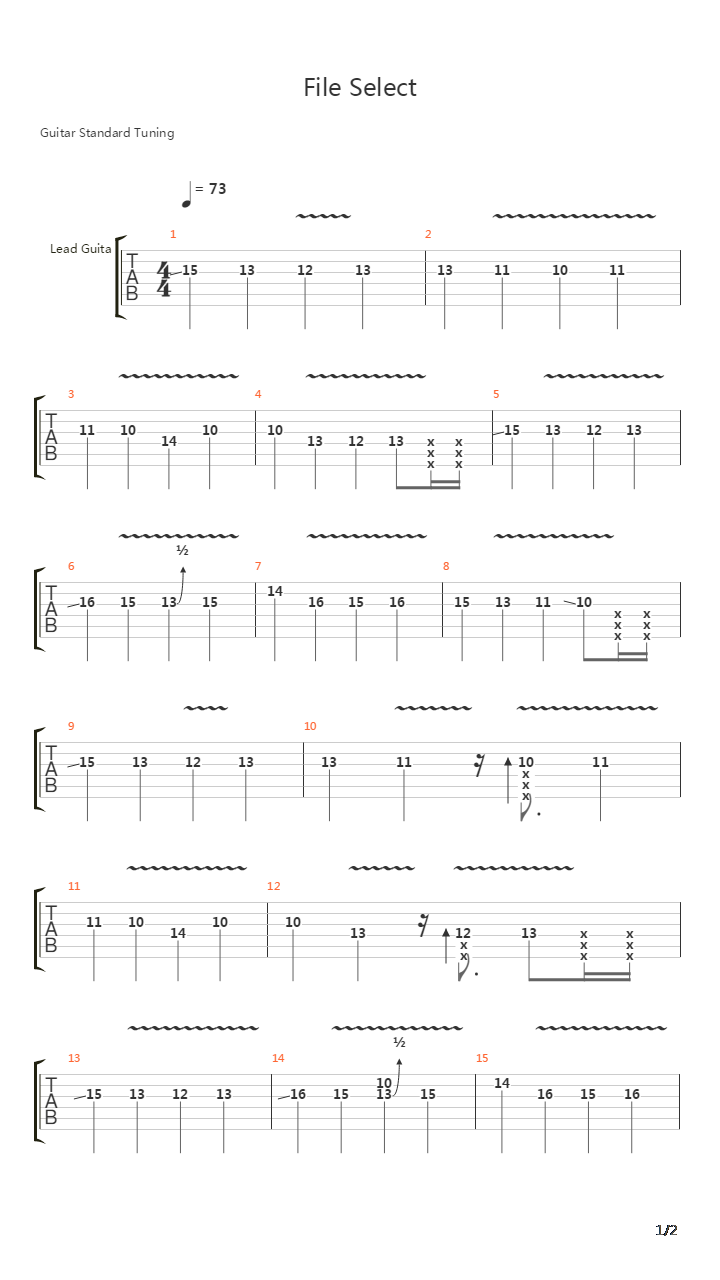 Legend of Zelda(塞尔达传说) - Spirit Tracks(灵魂轨迹) - File Select吉他谱