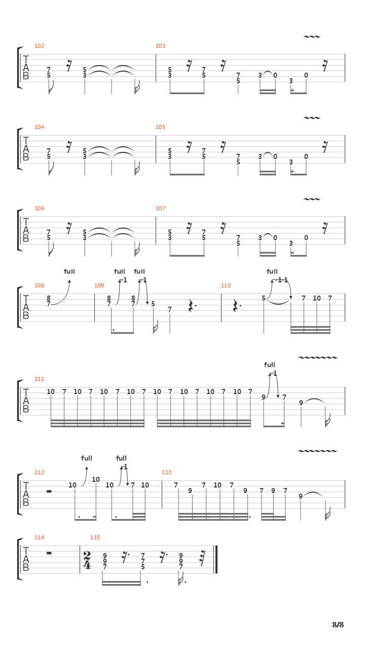 Gangland吉他谱