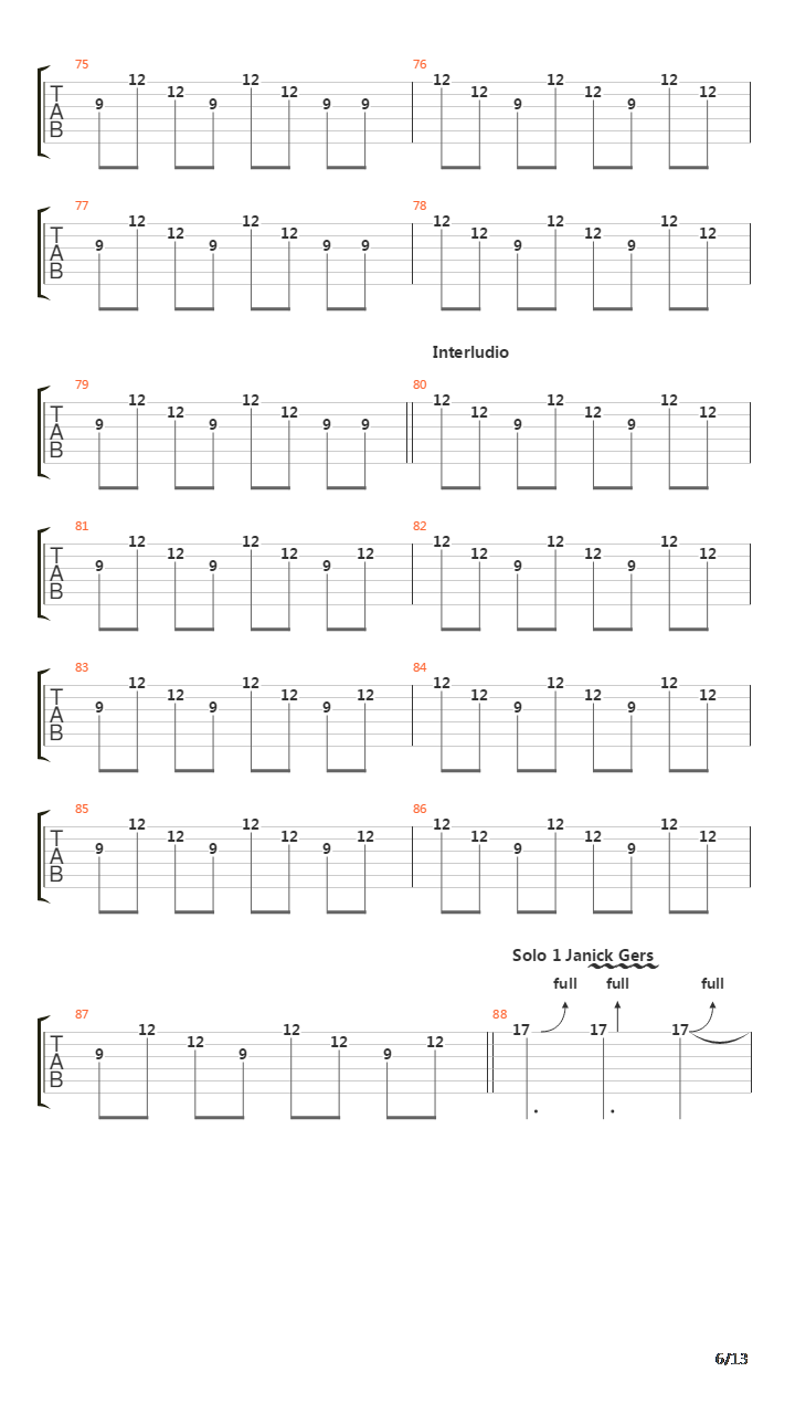 Hooks In You吉他谱