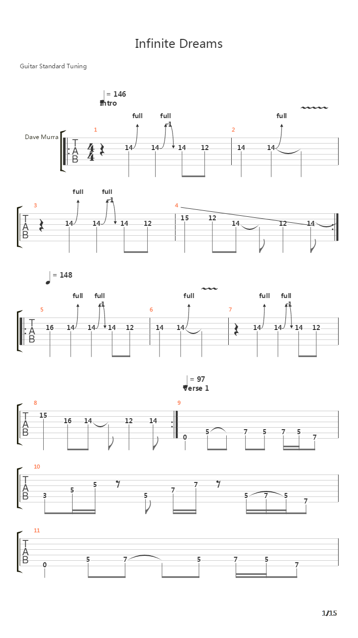 Infinite Dreams吉他谱