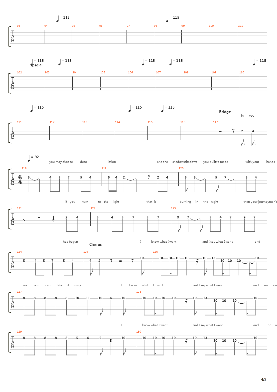 Journeyman吉他谱