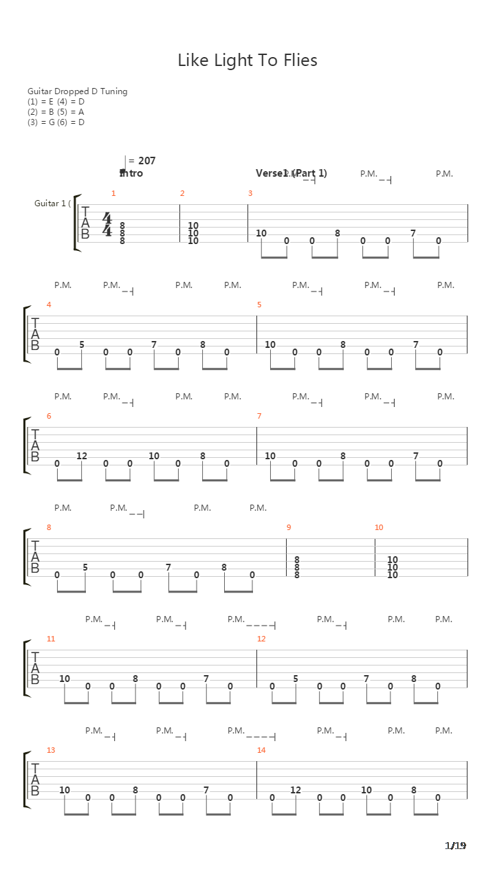 Like Light to Flies吉他谱