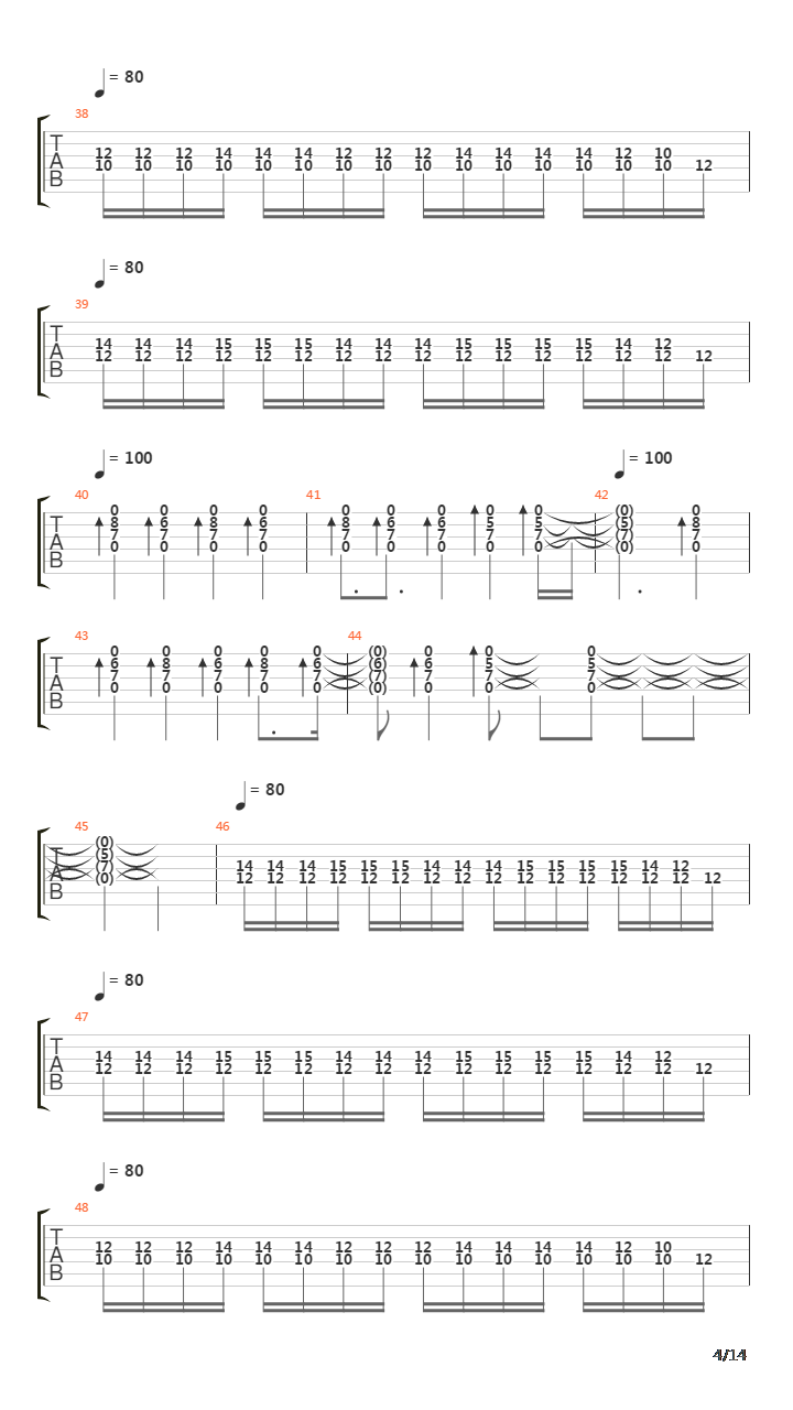 Legacy吉他谱