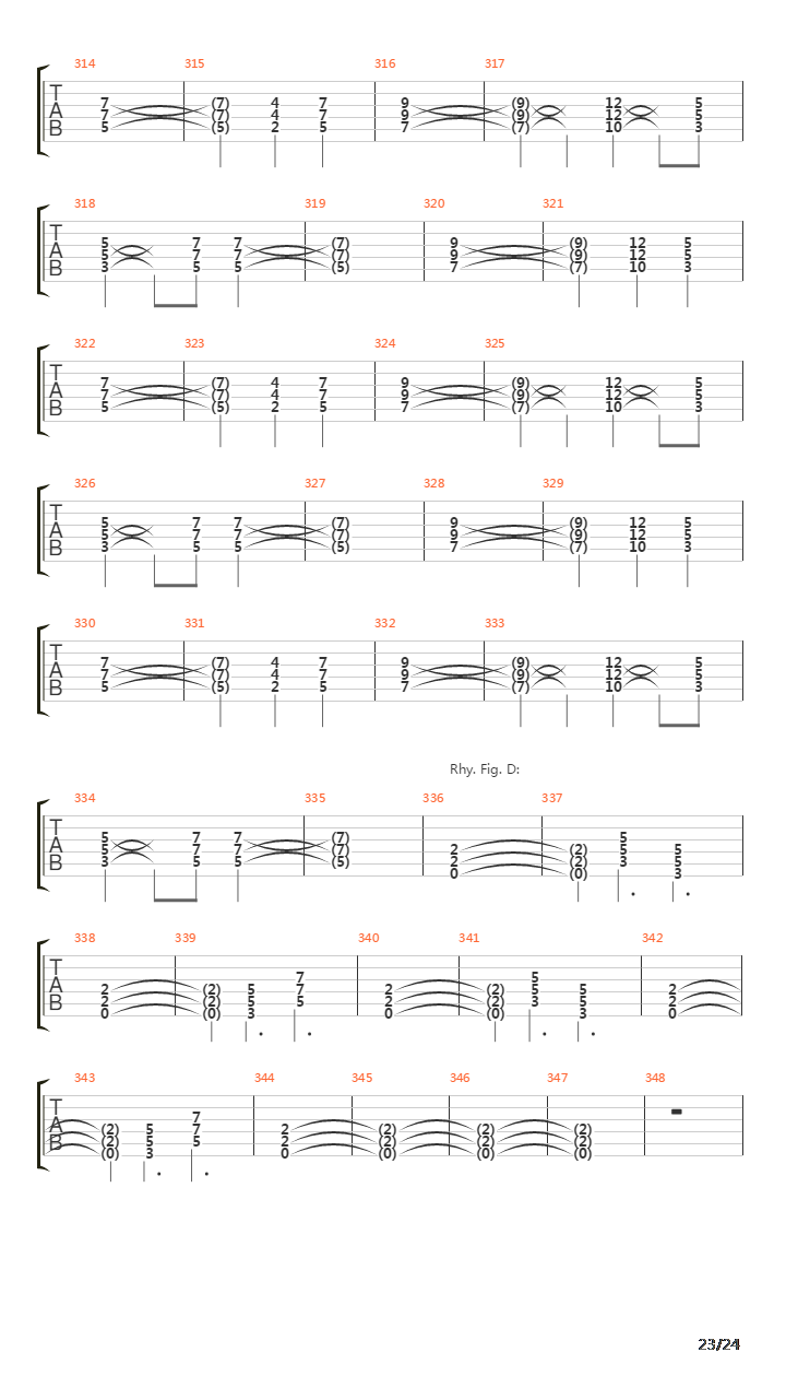 Paschendale吉他谱