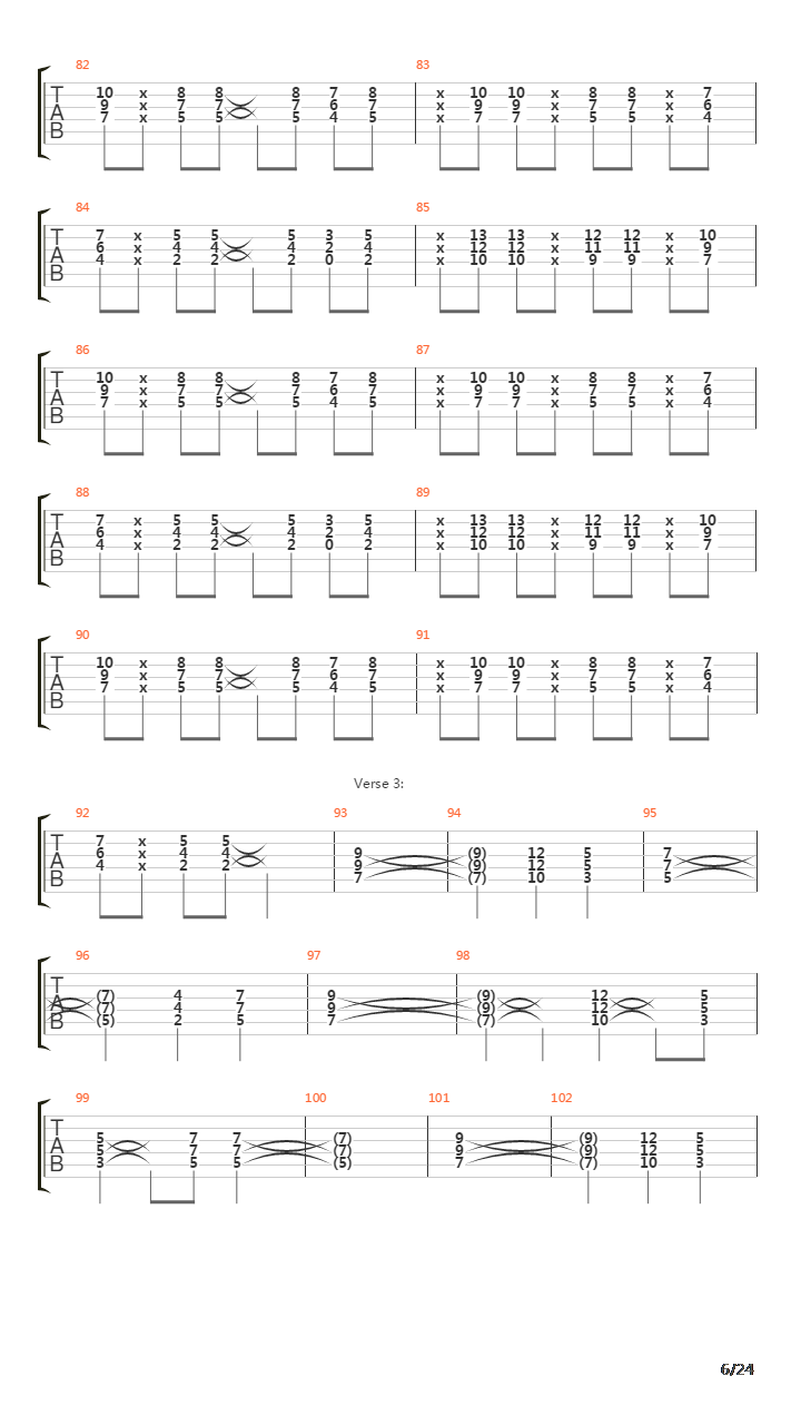 Paschendale吉他谱