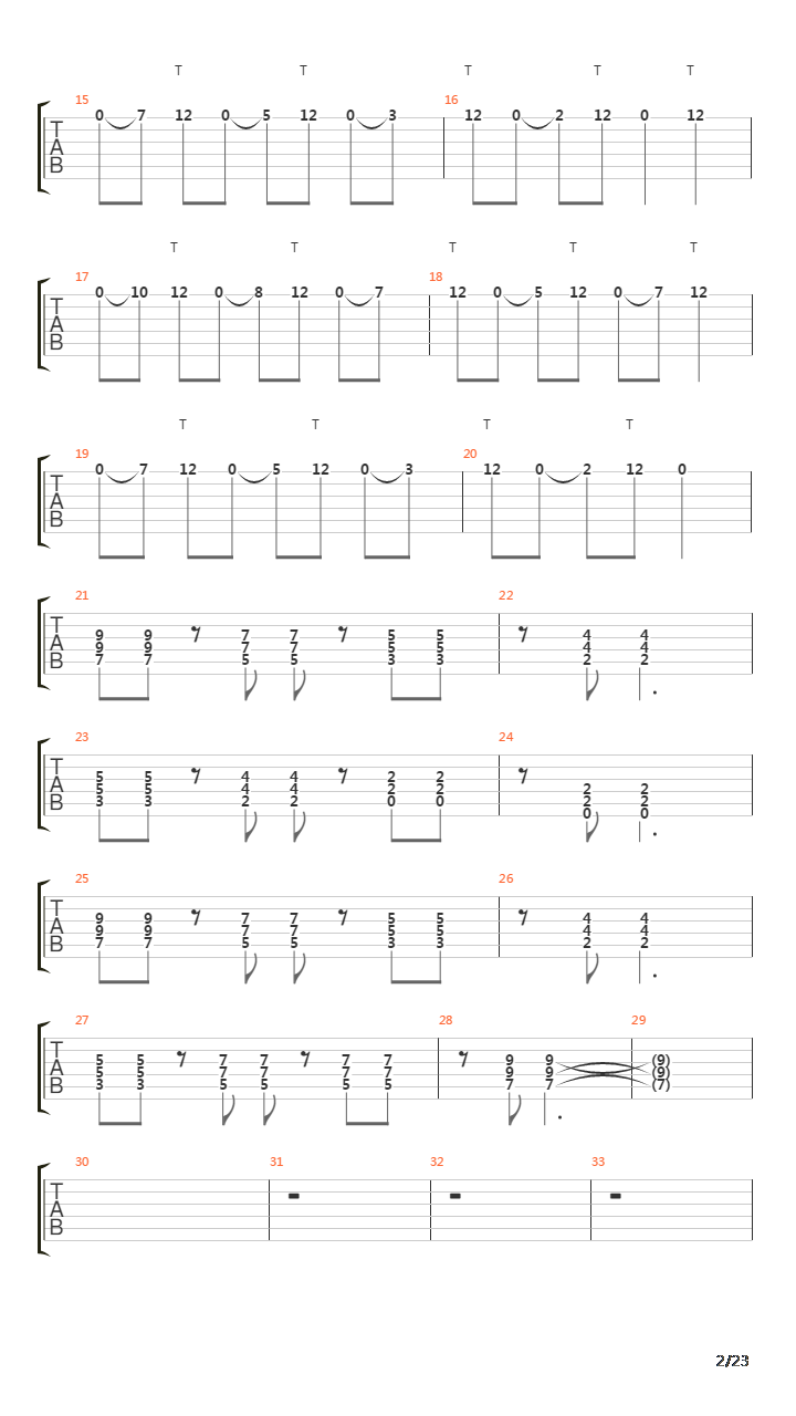 Paschendale吉他谱