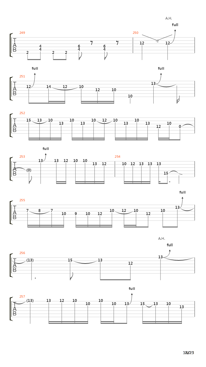 Paschendale吉他谱