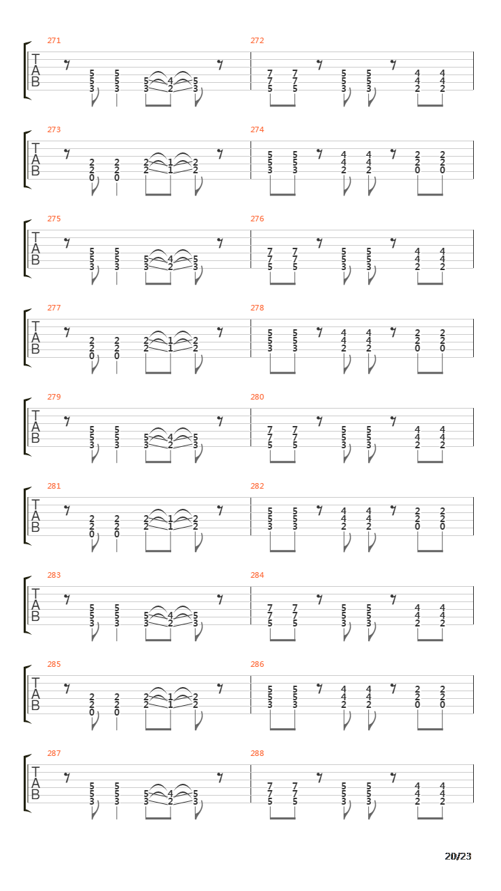 Paschendale吉他谱