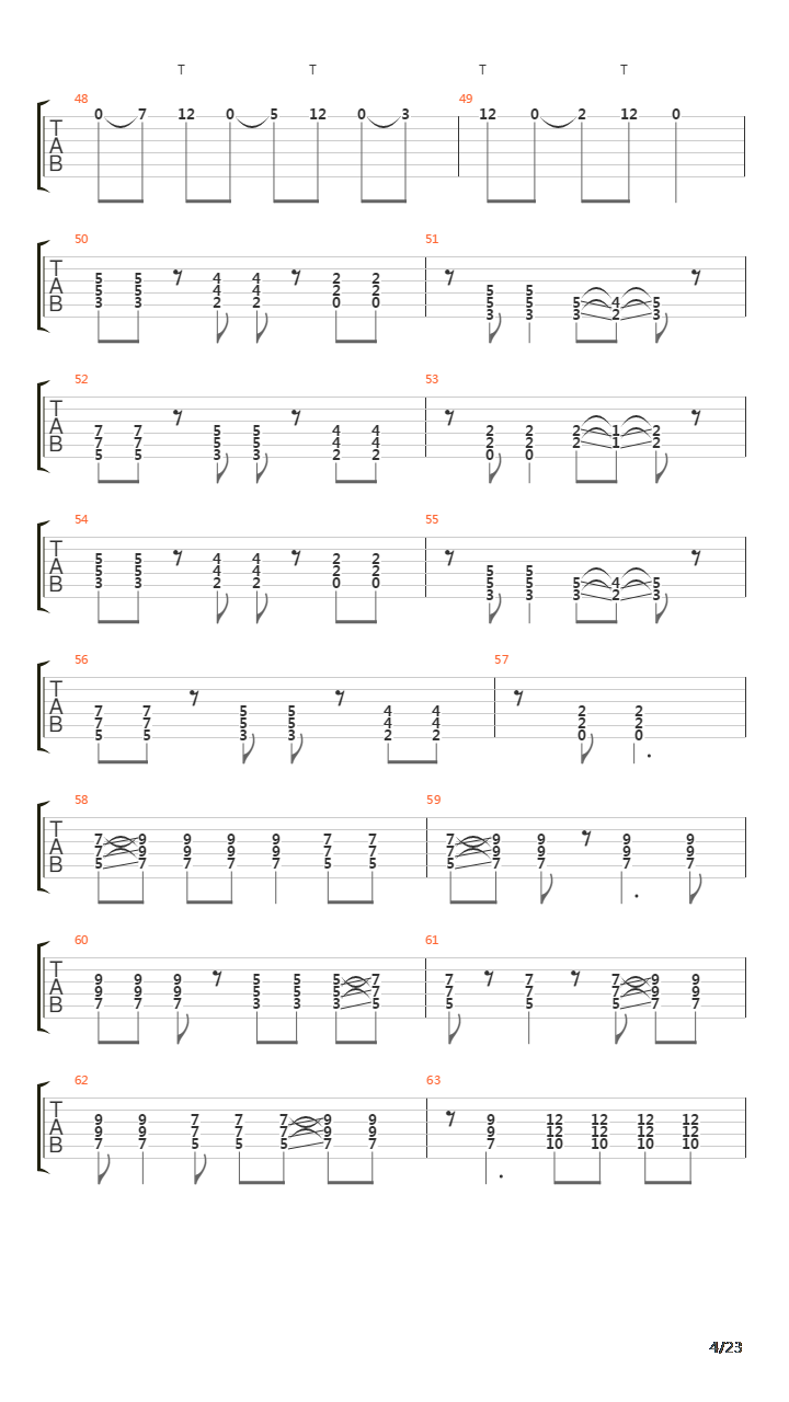 Paschendale吉他谱