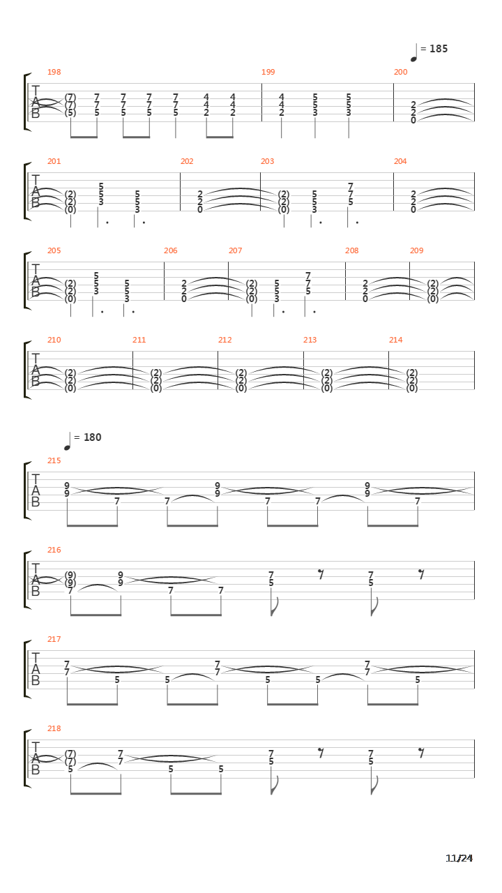 Paschendale吉他谱