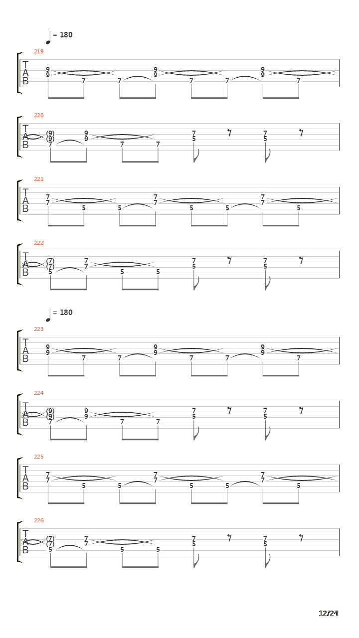 Paschendale吉他谱