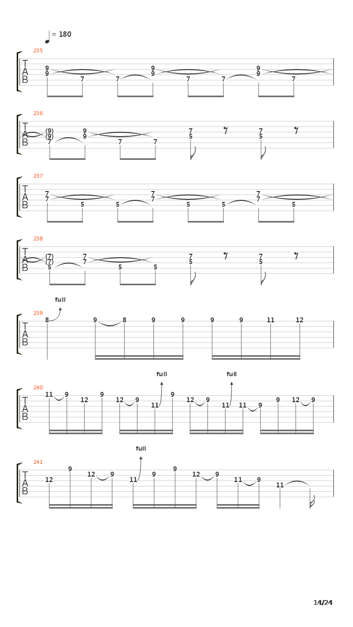 Paschendale吉他谱