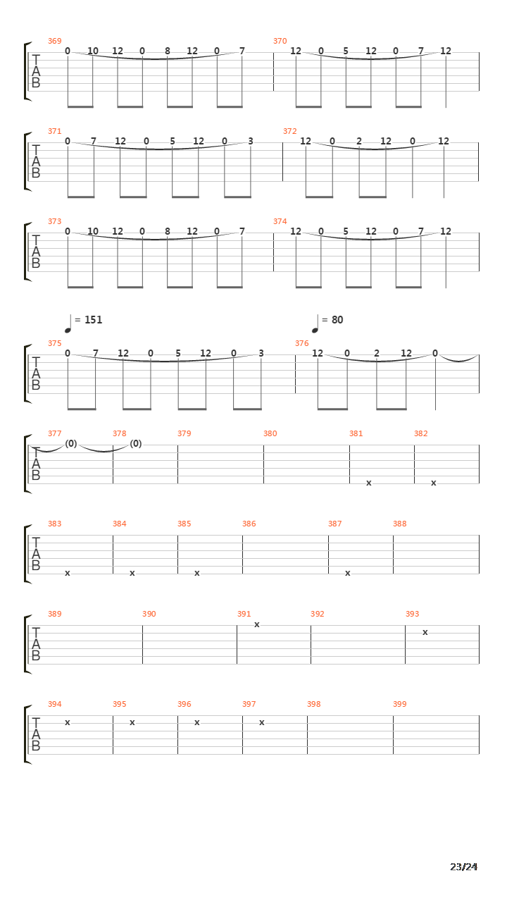 Paschendale吉他谱