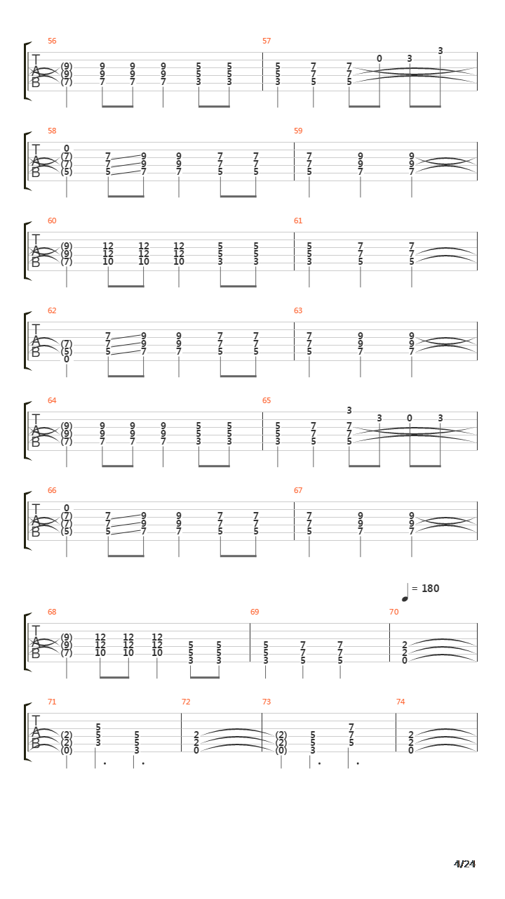 Paschendale吉他谱