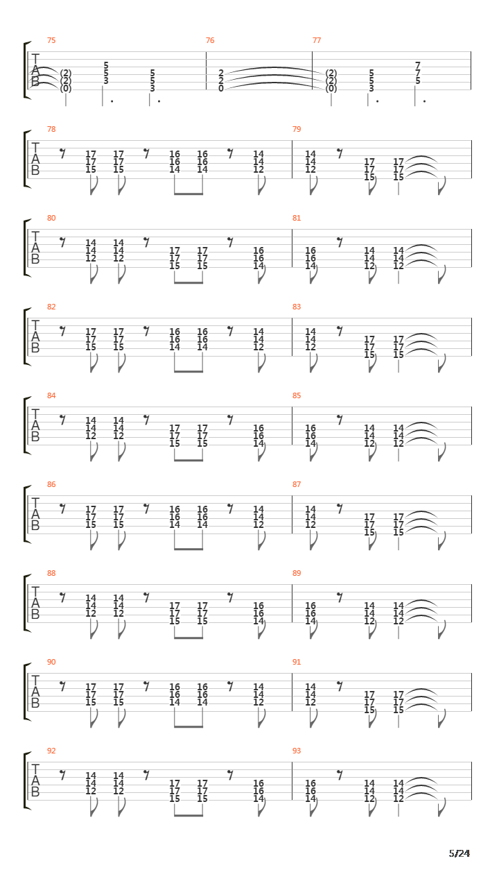 Paschendale吉他谱