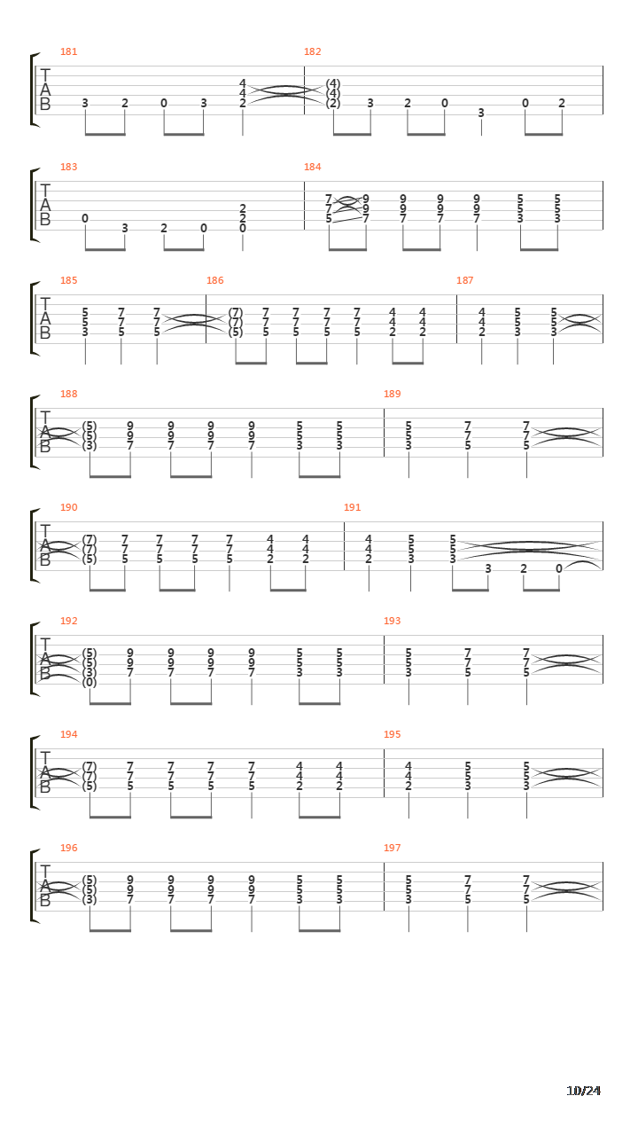 Paschendale吉他谱