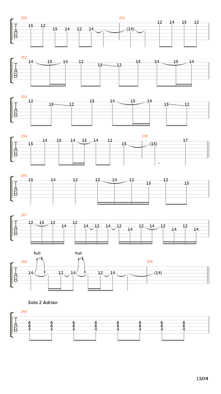 Paschendale吉他谱