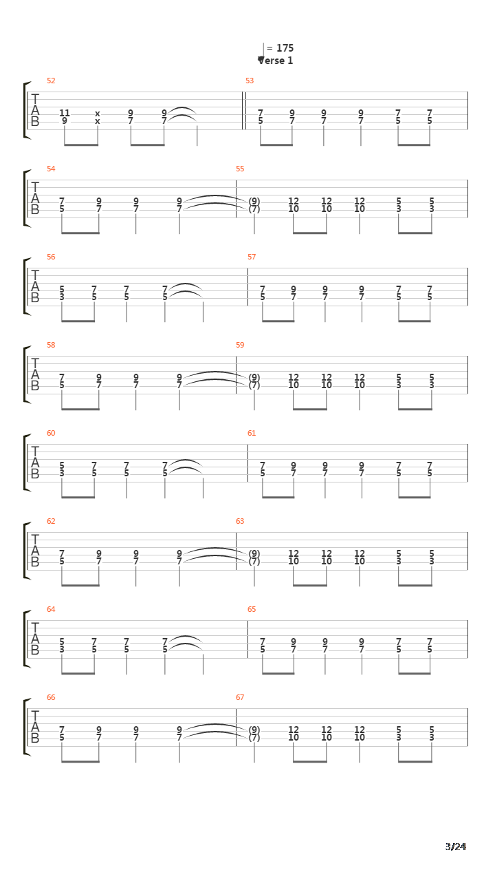 Paschendale吉他谱