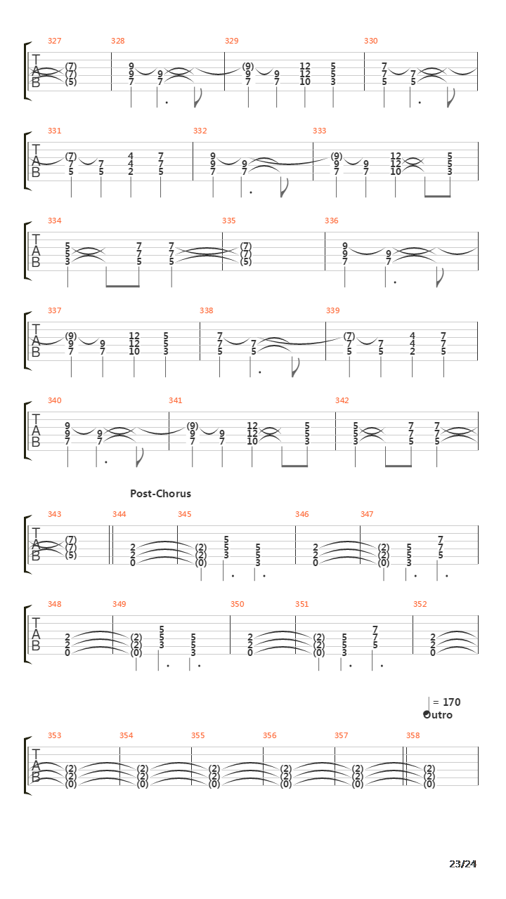 Paschendale吉他谱