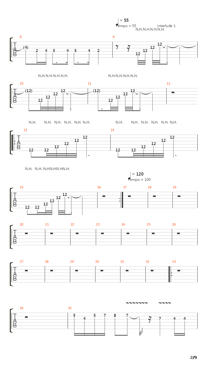 Sign Of The Cross吉他谱