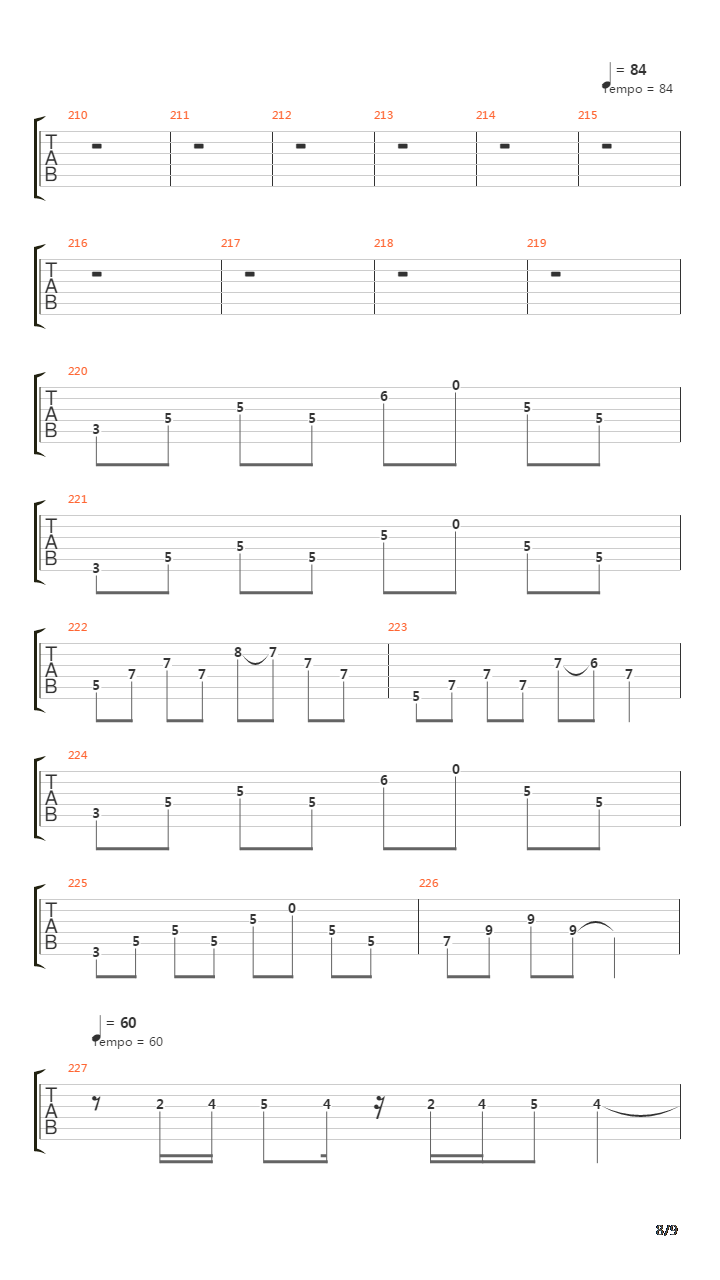 Sign Of The Cross吉他谱