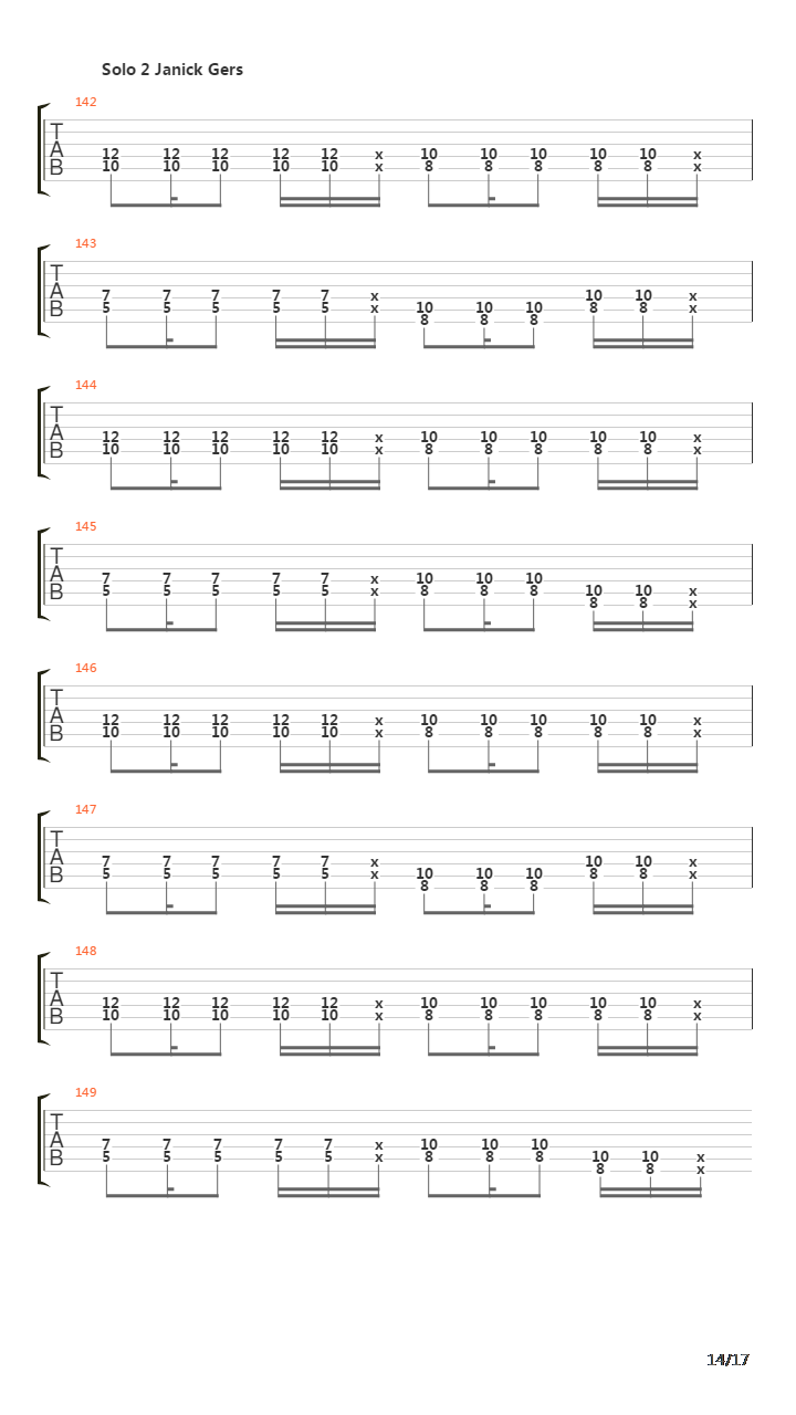 Sign Of The Cross吉他谱