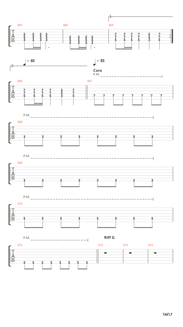 Sign Of The Cross吉他谱