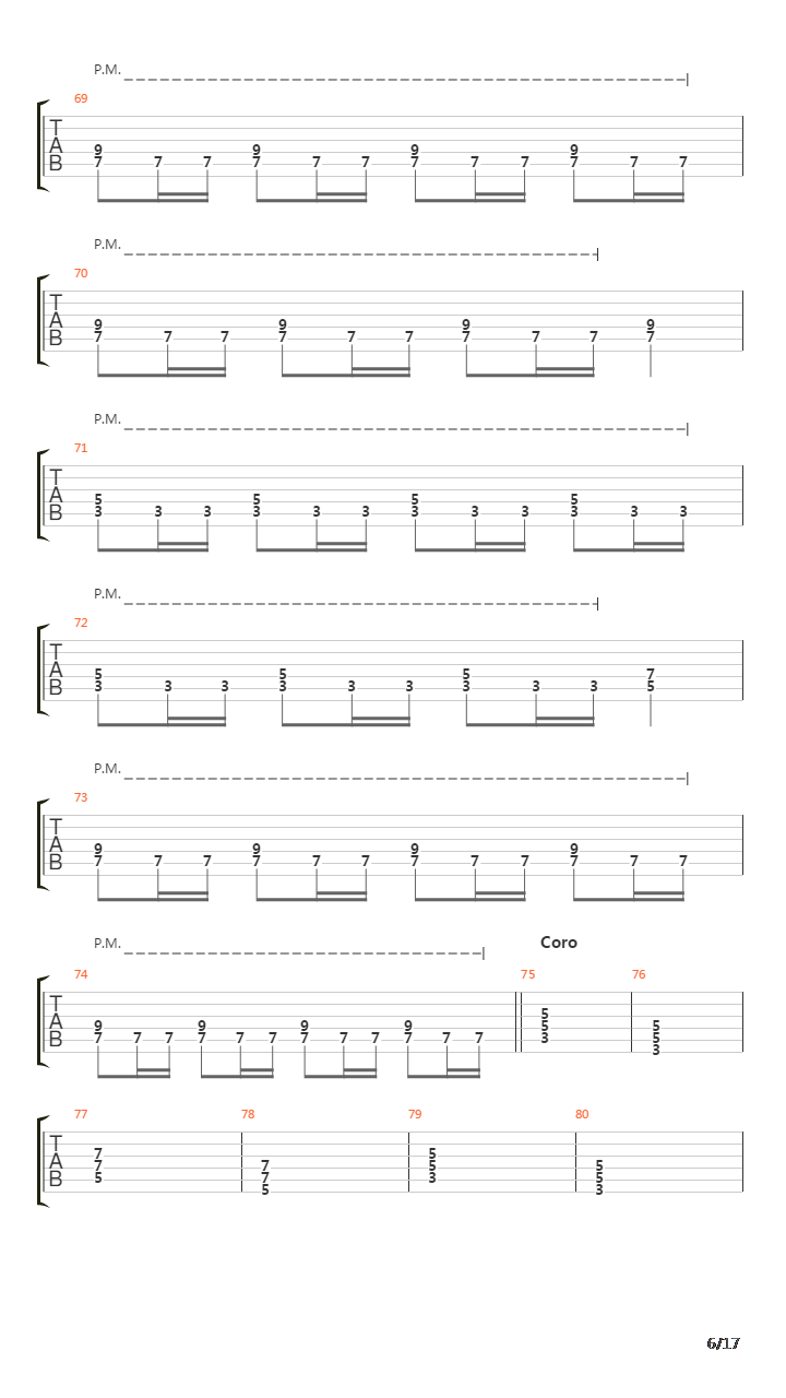 Sign Of The Cross吉他谱