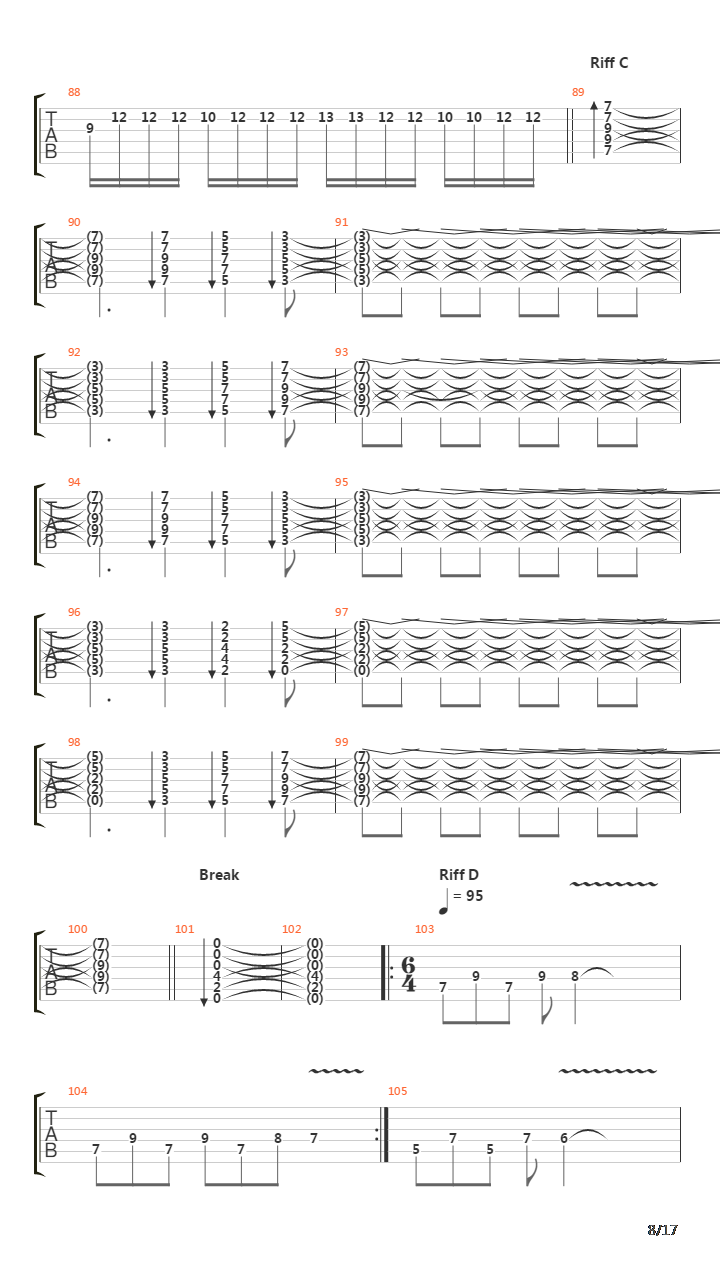 Sign Of The Cross吉他谱