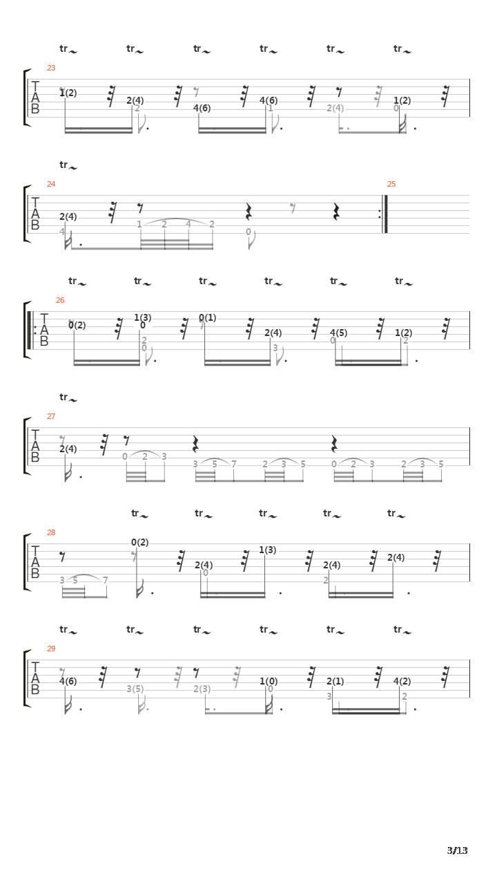 Lagrima (Variations On A Theme Of Tarrega)吉他谱