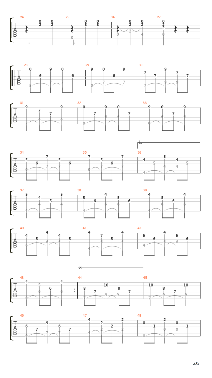 Junto A Tu Corazn (Opus 8 No 1)吉他谱