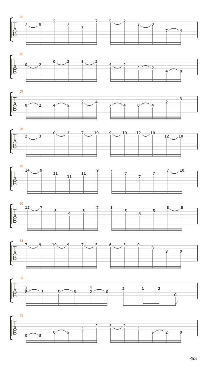 Arabescos (Estudio No 4)吉他谱