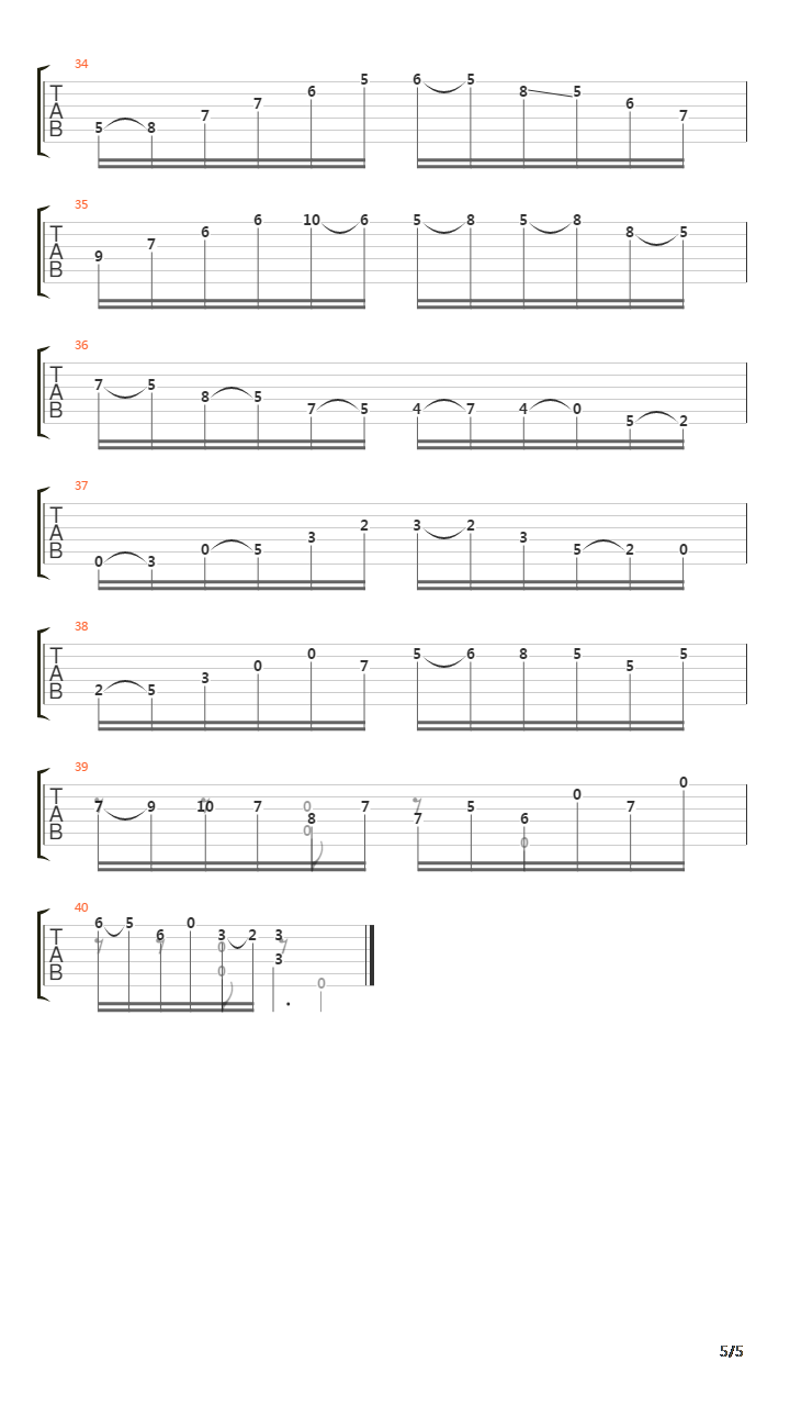 Arabescos (Estudio No 4)吉他谱