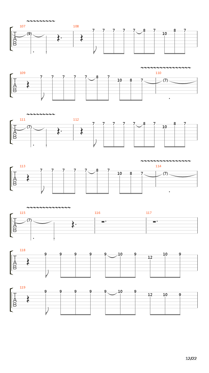 Egyptian Danza吉他谱