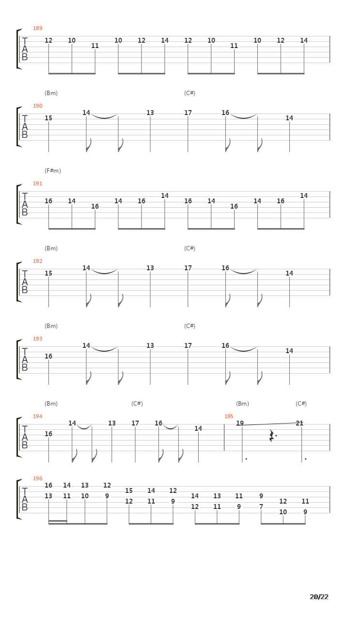 Egyptian Danza吉他谱