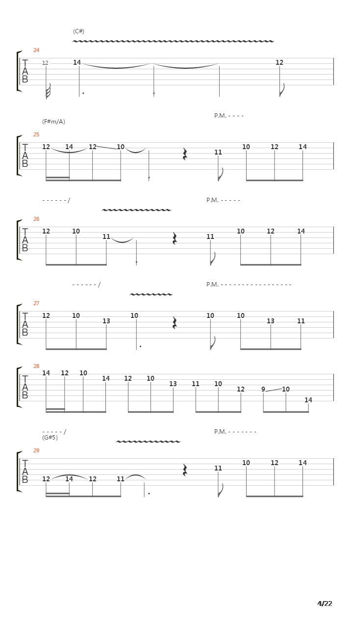 Egyptian Danza吉他谱