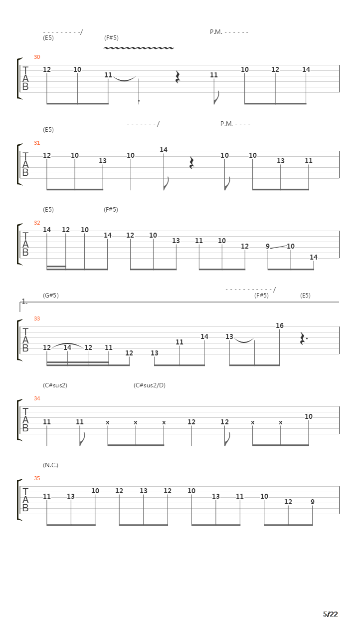 Egyptian Danza吉他谱