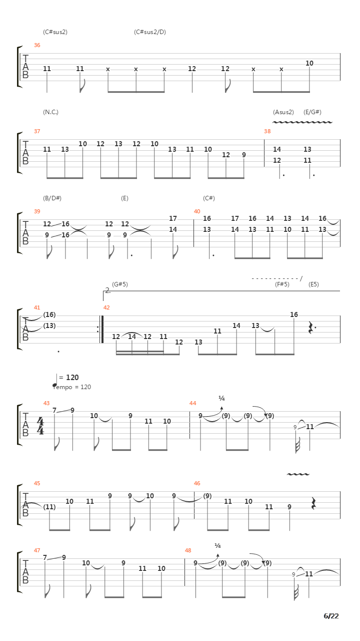 Egyptian Danza吉他谱