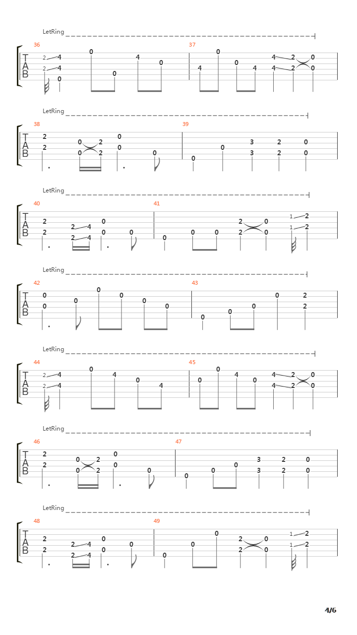 Final Passage吉他谱