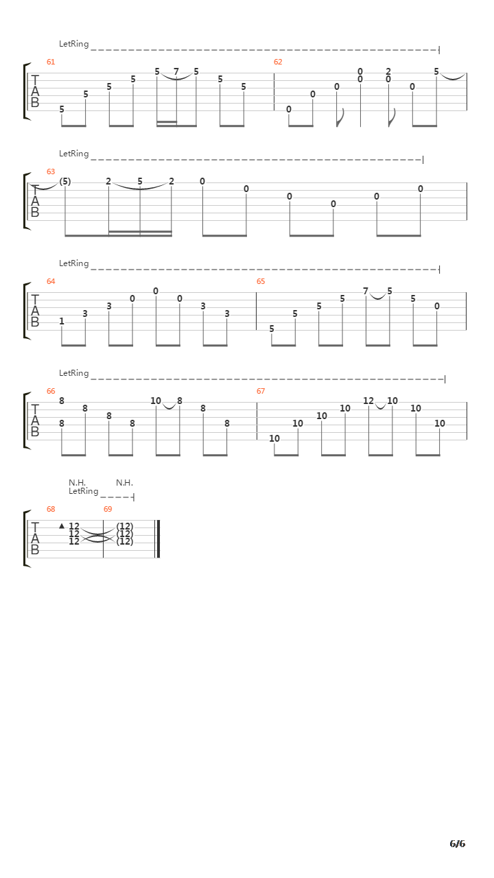 Final Passage吉他谱