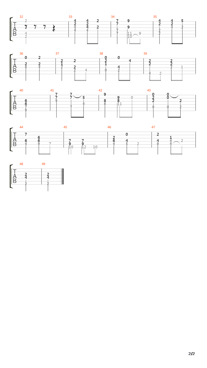 Suite Compostelana II Coral吉他谱