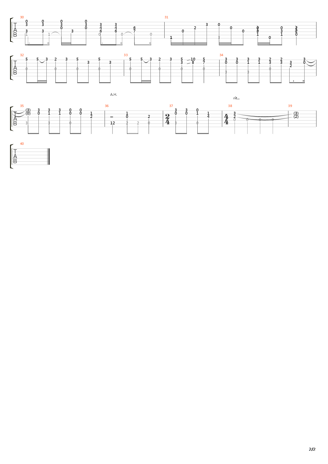 Samsong吉他谱