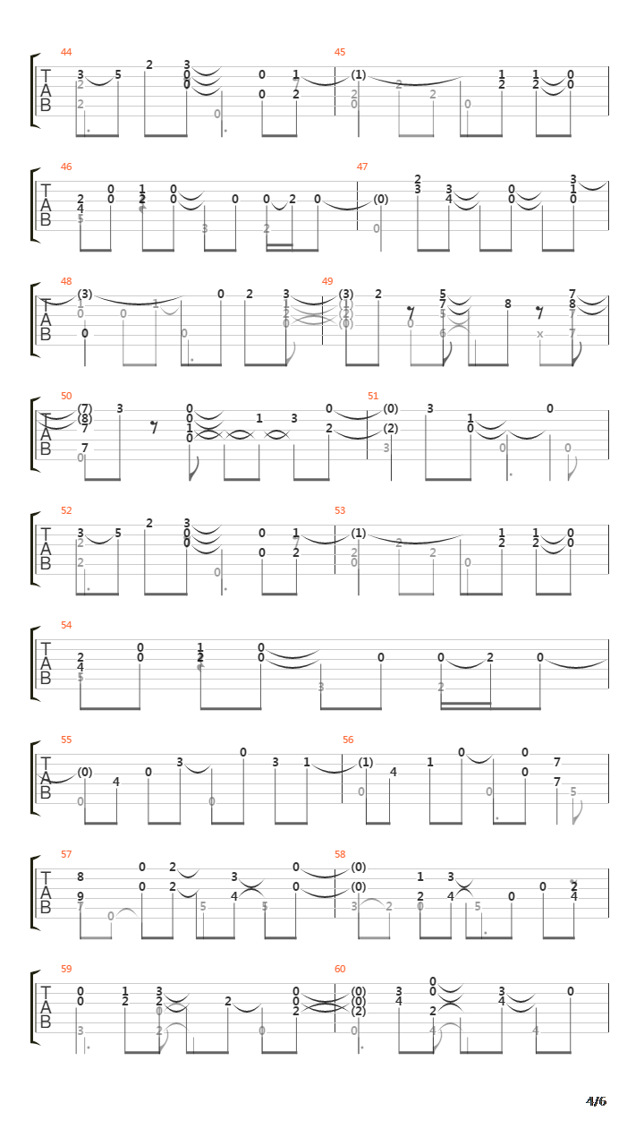 Sunday Morning Overcast吉他谱