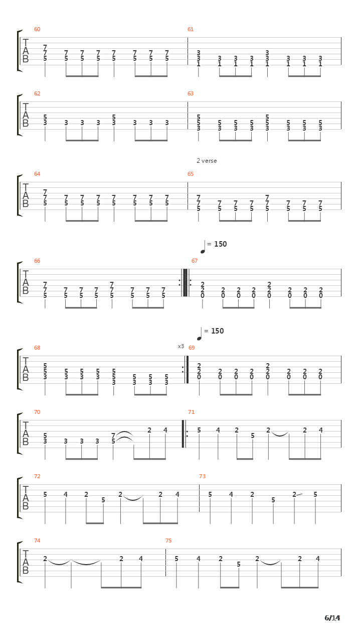 The Clansman吉他谱