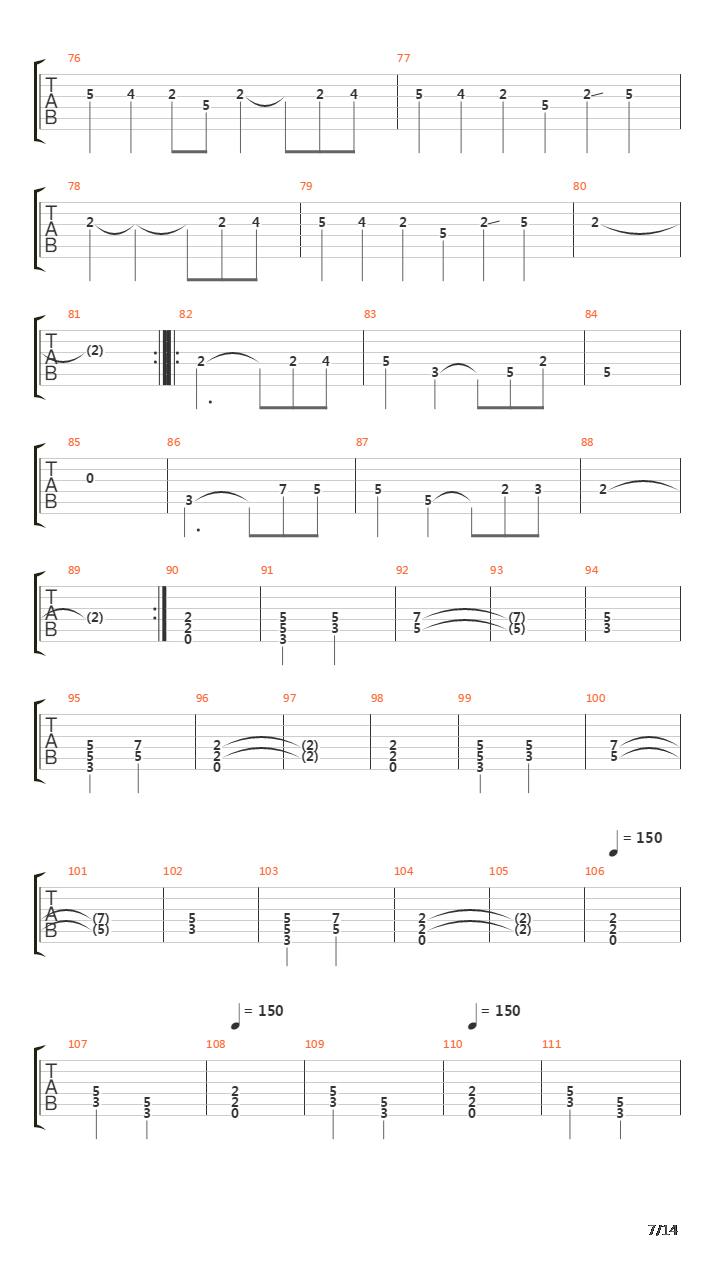 The Clansman吉他谱