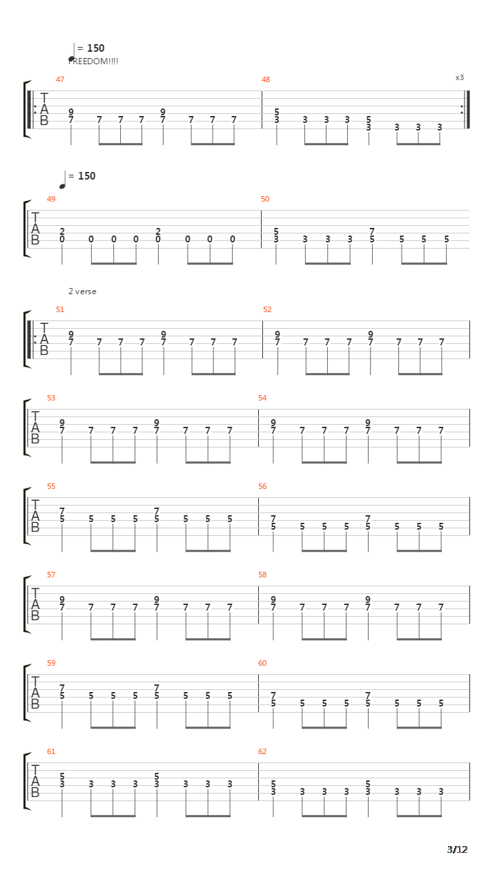 The Clansman吉他谱