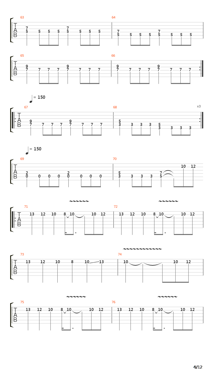 The Clansman吉他谱