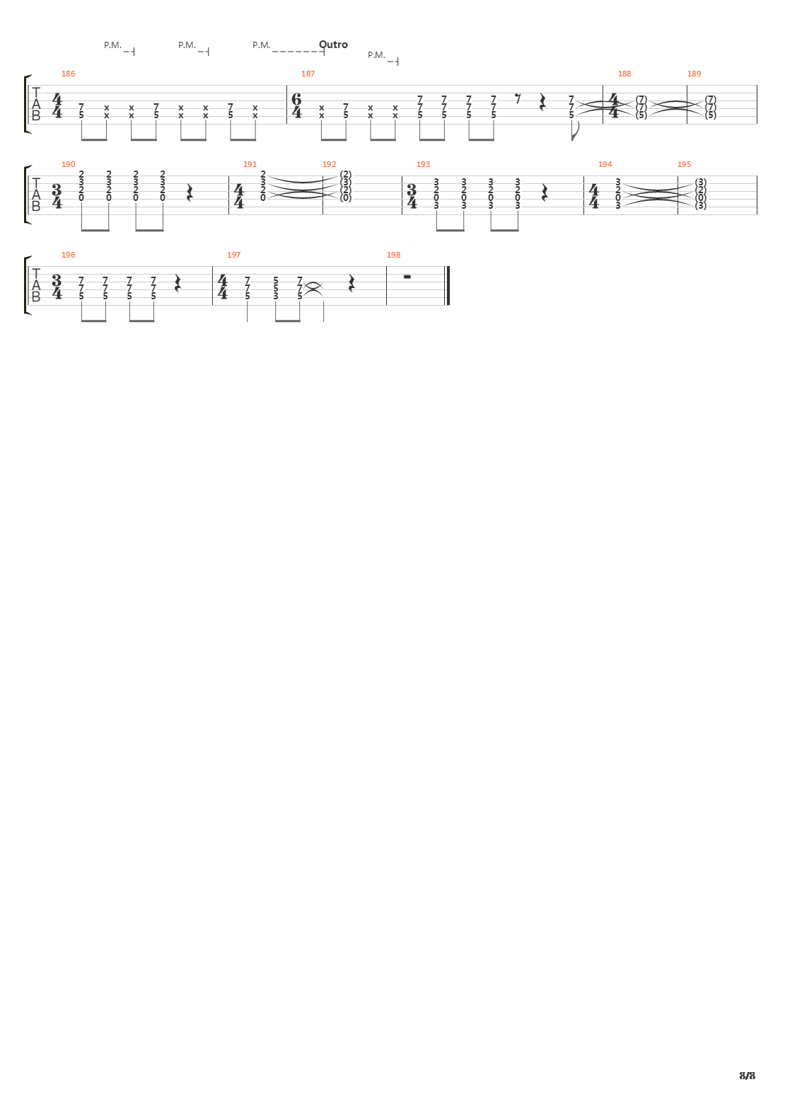 The Number Of The Beast吉他谱