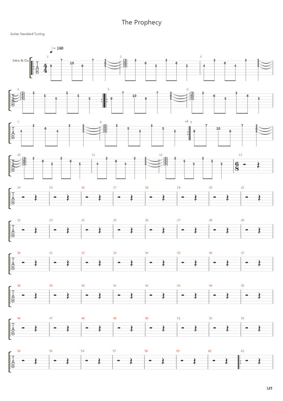 The Prophecy吉他谱